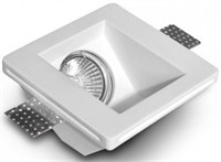 Portafaretto in gesso da incasso quadrato inclinato 45°