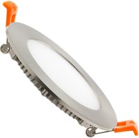 Plafoniera superslim rotonda ARGENTO 6W 4000K FORO Ø110mm