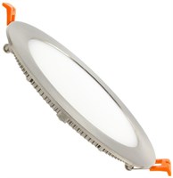 Plafoniera superslim rotonda 12W ARGENTO 6000K