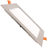 Plafoniera superslim quadrata 15W ARGENTO 6000K