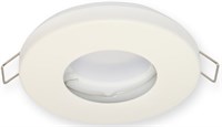 Portafaretto fisso da incasso rotondo IP44 bianco FORO Ø71 MM