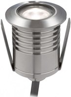 Faretto subacqueo Inox rotondo 3W 3000k - cassaforma inclusa