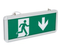 Cartello d'emergenza 2W da incasso e superficie