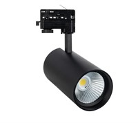 Faretto Binario Trifase Nero 30W 4000K 36° Cri90 Driver Lifud Led Bridgelux