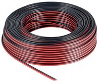 CAVO ROSSO-NERO 2X0,75 DA 50 METRI