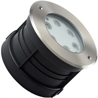 Faretto calpestabile Inox rotondo 6W 3000K