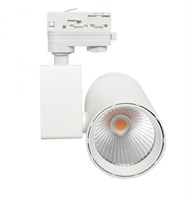 Faretto Trifase Bianco Per Banco Carne Luce Alimentare 40W Cri98 60°