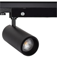 Faretto binario trifase NERO 30W 3000K OTTICA REGOLABILE ZOOM 15° > 60° - dimmerabile triac