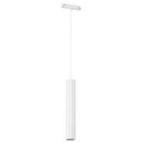 Lampada cilindro a sospensione BIANCO binario 48V 7W 4000K 36° DIMMERABILE