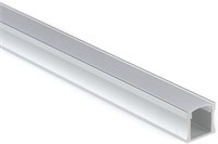 Profilo In Alluminio Da Appoggio Alto 2Mt Con Cover Opaca Per Strip 12Mm - Fine Scorte