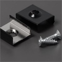 KIT 2 GANCI NERO MODELLO Z PIATTO