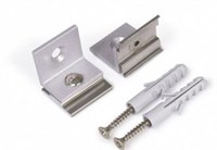 Kit 2 ganci silver laterali per profili AV3401XIAA e AV3402XIAA