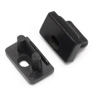 KIT TAPPI 2PZ NERO CON FORO