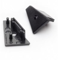 KIT TAPPI 2PZ NERO CON FORO PER PROFILO AV7027XIAA