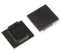 KIT TAPPI 2PZ NERO SENZA FORO PER PROFILO AV4520XIAA