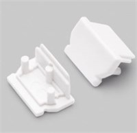 KIT 2 TAPPI BIANCO SENZA FORO PER PROFILO AV3604XIAA