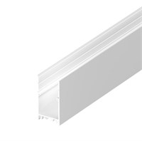 Profilo in alluminio componibile L.2mt con cover opaca per strip 25mm