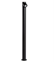 Paletto led da giardino IN ALLUMINIO NERO 6W IP65 80cm 3000K