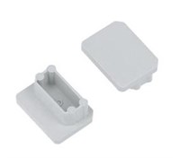 KIT 2 TAPPI GRIGI SENZA FORO PER PROFILI AV4466XIAA, AV4465XIAA E AV4464XIAA