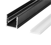 Binario 24V MICRO a superficie nero 2MT 10x10mm