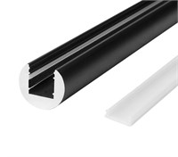 Binario 24V MICRO ROTONDO nero 2MT Ø15x13mm
