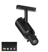 Faretto spot binario NERO con SAGOMATORE 48V 20W 3000K 24° DIMMERABILE