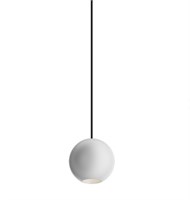 Lampada SFERA a sospensione BIANCO 7W PER binario 48V 3000K 36° DIMMERABILE