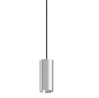 Lampada cilindro a sospensione CROMO CORTO 7W PER binario 48V 3000K 36° DIMMERABILE