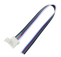 CAVO CON CONNETTORE PER STRIP 12MM RGBW L. CAVO 20CM