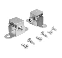 kit 2 staffe inox orientabili per profili vari con larghezza minore di 20mm