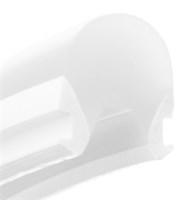 Guaina in silicone bianco 8x10mm - rolla 50mt
