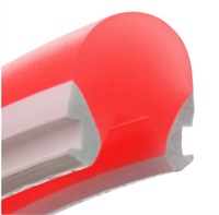Guaina in silicone rossa 8x10mm - rolla 50mt