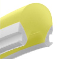 Guaina in silicone giallo 8x10mm - rolla 50mt