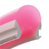Guaina in silicone rosa 8x10mm - rolla 50mt