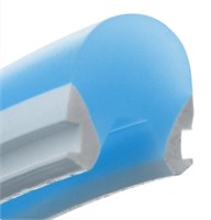 Guaina in silicone blu chiaro 8x10mm - rolla 50mt