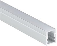 Profilo in alluminio mini 2mt cover opaca per strip 7mm - FINE SCORTE