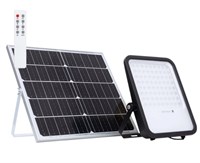 Proiettore solare a batteria 25W 3000K 3300Lm autonomia 7-12 ore con telecomando