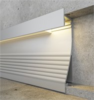 PROFILO IN ALLUMINIO DA INCASSO CON COVER OPACA+TAPPI 2PZ