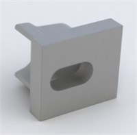 Tappo grigio con foro per profilo AV0124XIAF