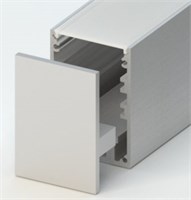 tappo grigio senza viti a vista per profilo AV0129XIAF