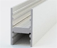 Profilo In Alluminio Bianco Up & Down 2Mt Per Strip Da Max. 12Mm