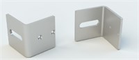 kit 2 staffe montaggio silver a parete per profilo AV0118XIAF