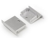KIT 2 TAPPI SILVER CON FORO PER PROFILO AV4486XIAA