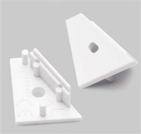 KIT 2 TAPPI BIANCO CON FORO PER PROFILO AV4335XIAA