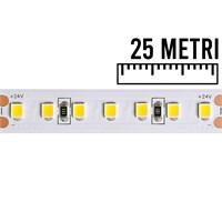 Strip led 2835 140LED/MT IP20 14,4W/mt 24V 4000K 2000LM/MT 25 metri