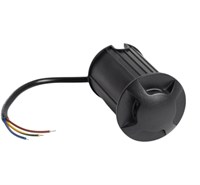 Segnapasso in alluminio nero 4 fasci 3W 2700K + cassaforma