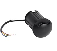 Segnapasso in alluminio nero 1 fascio 3W 4000K + cassaforma