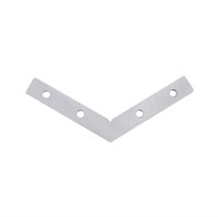 CONNETTORE INOX ANGOLARE 120° PER PROFILO 25X25