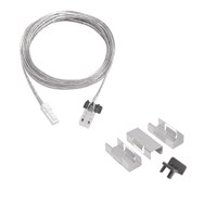 Kit alimentazione+kit 2 tappi neri+ kit 3 clips per profili AV8039WIAA e AV8040NIAA