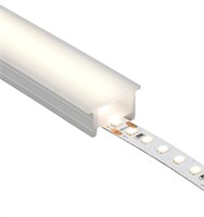 COVER OPACA IN SILICONE DA 2 METRI PER STRIP LED MAX. 15mm 25x14mm